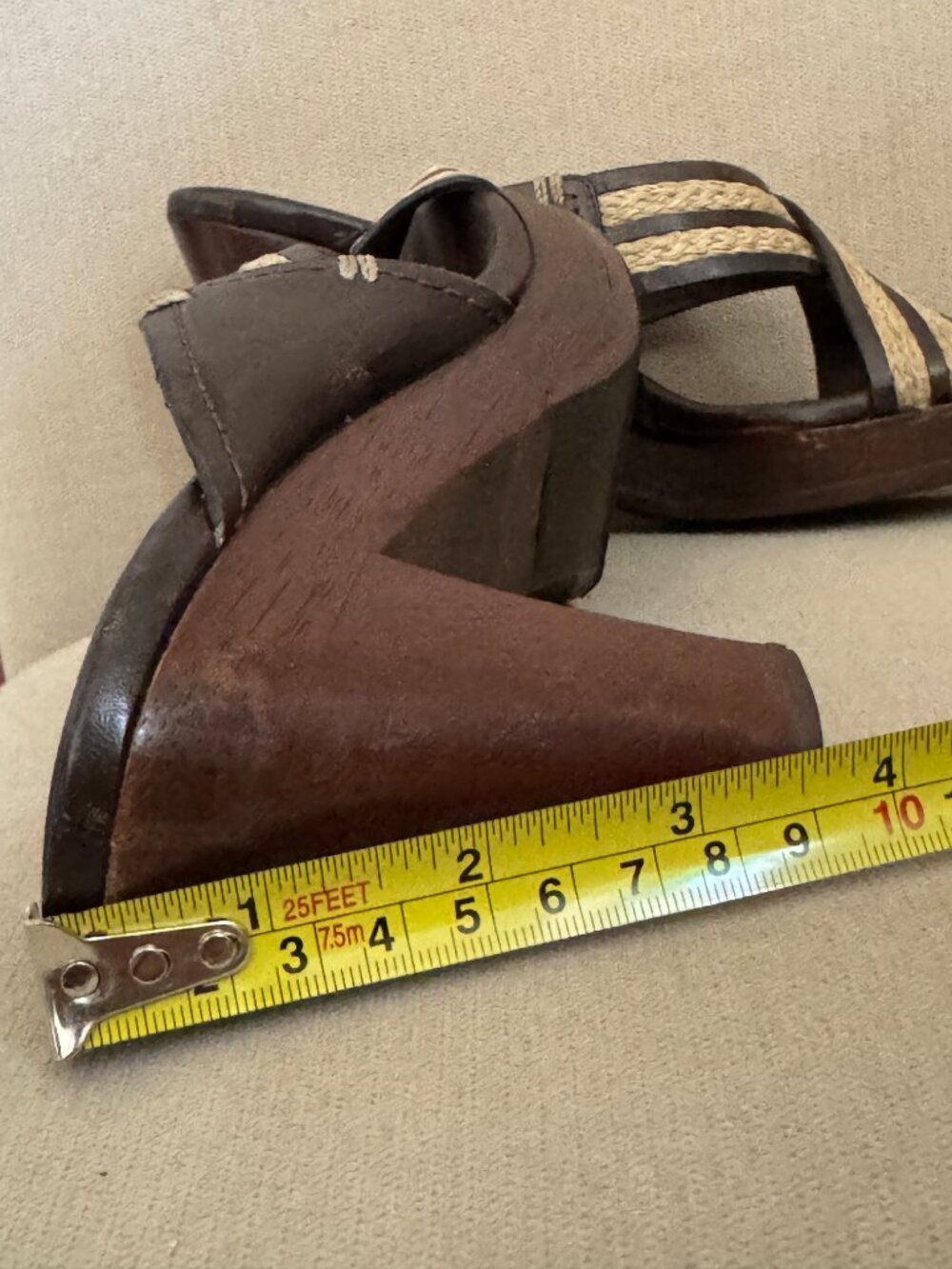 Cole‎ Haan Womens Skylar Slide Open-Toe Cross Straps Sandals Heels SZ 6.5 - Picture 8 of 13